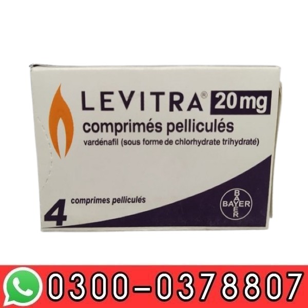 Premium Levitra 20mg Tablets - Made in Germany, Pack of 4 for Men In Pakisatan