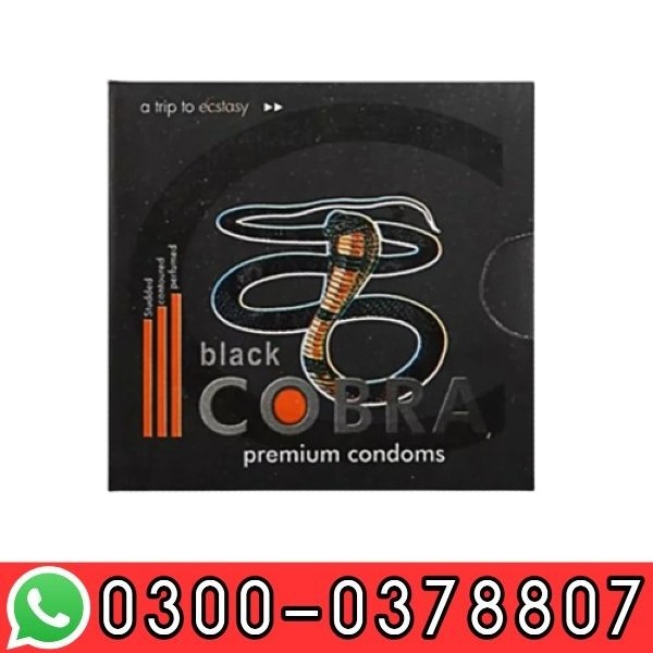 Black Cobra Premium Condoms In Pakistan